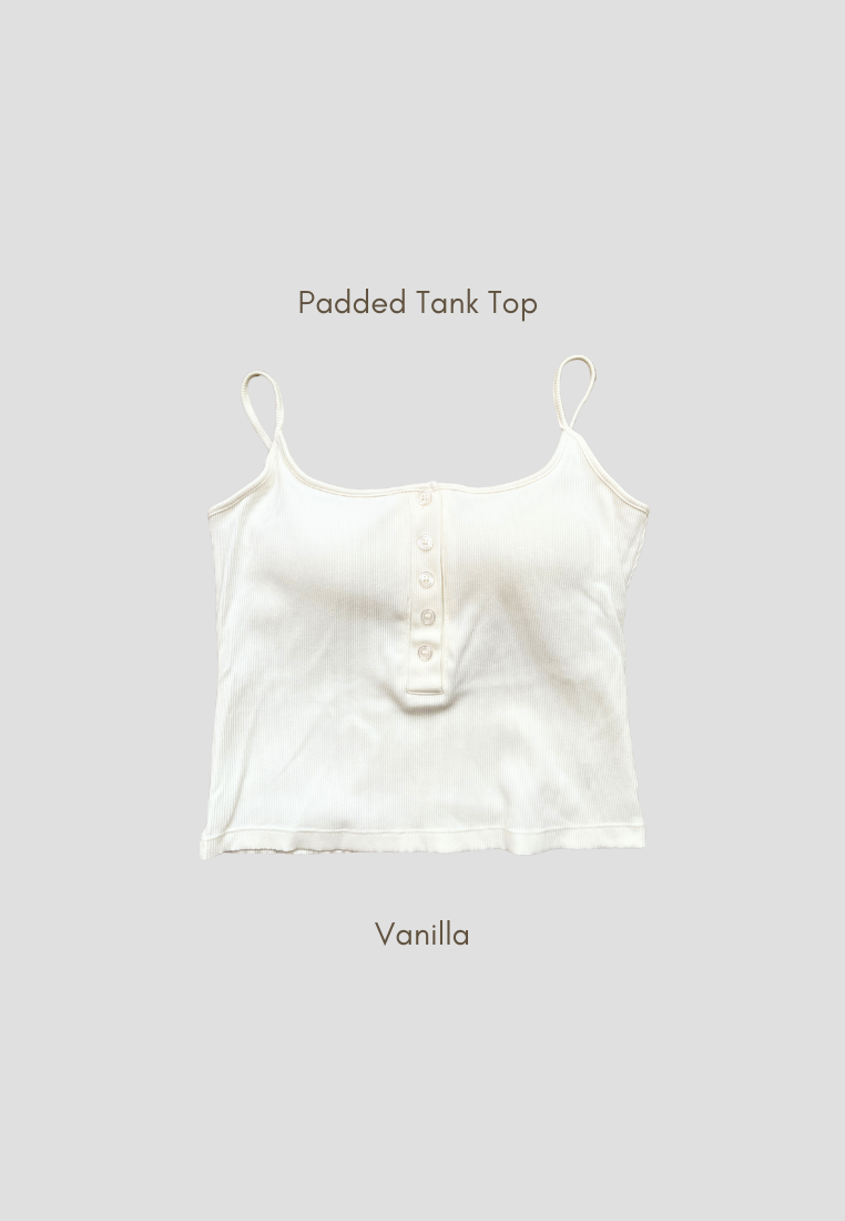 PADDED TANK TOP vanilla – SO LINGERIE CO