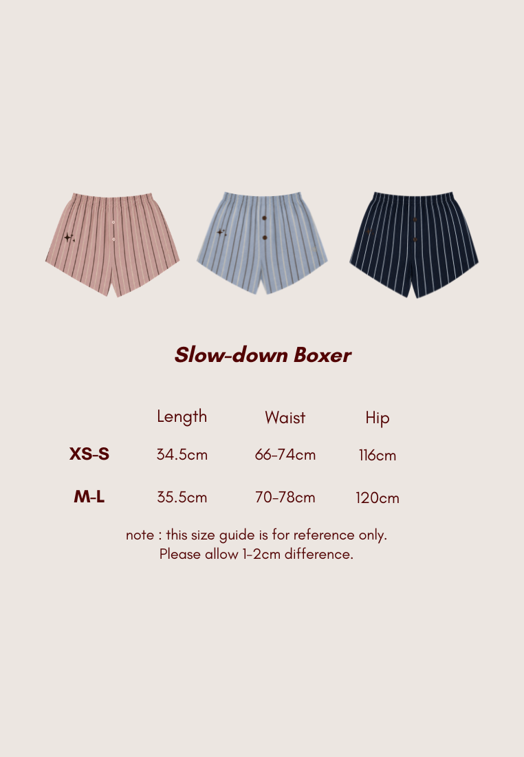 'Slow-down Boxer' dark blue