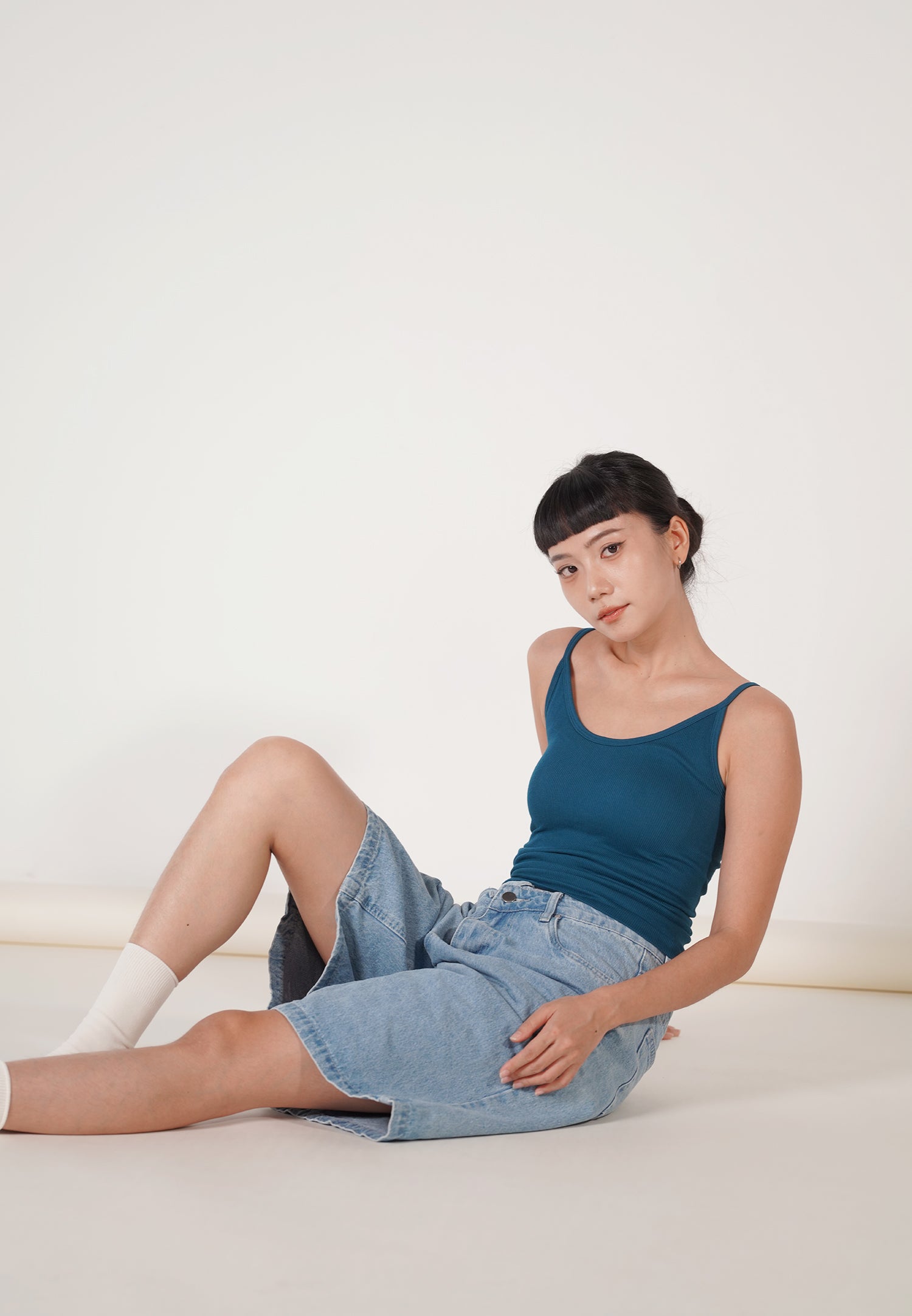 MAYA Padded Tank Top turquoise