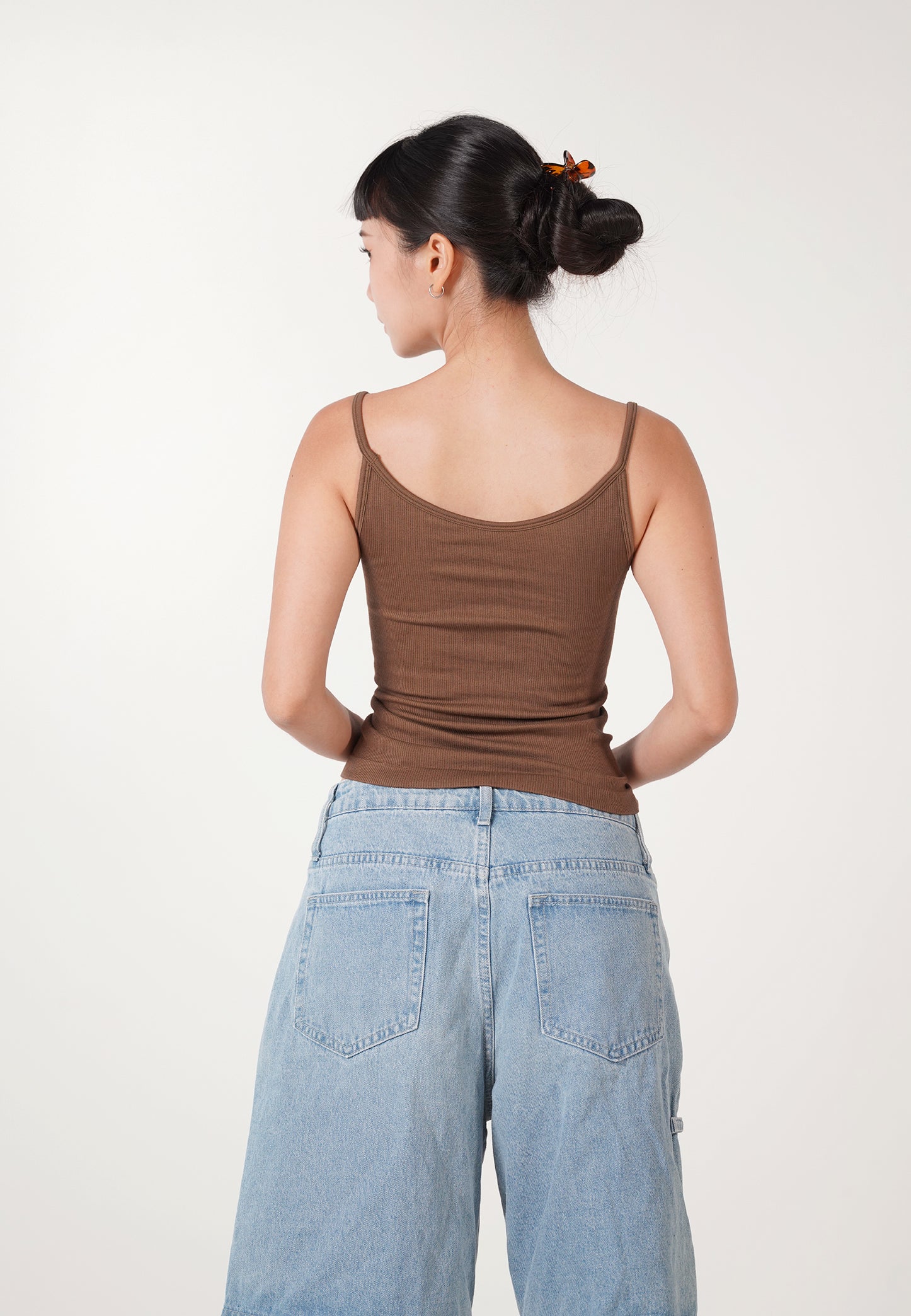 MAYA Padded Tank Top brown