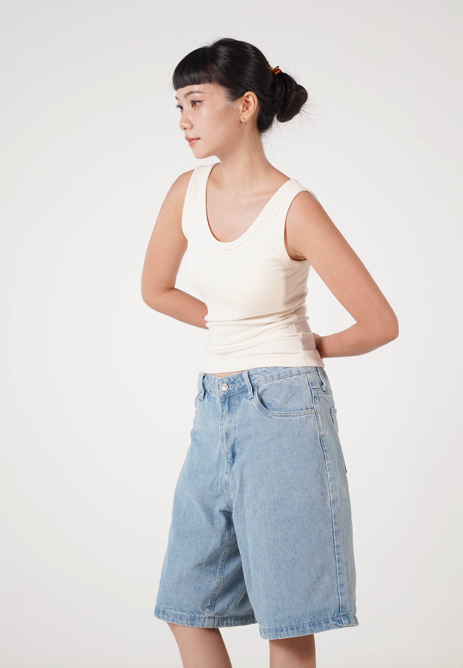 RUBY PADDED TANK TOP white