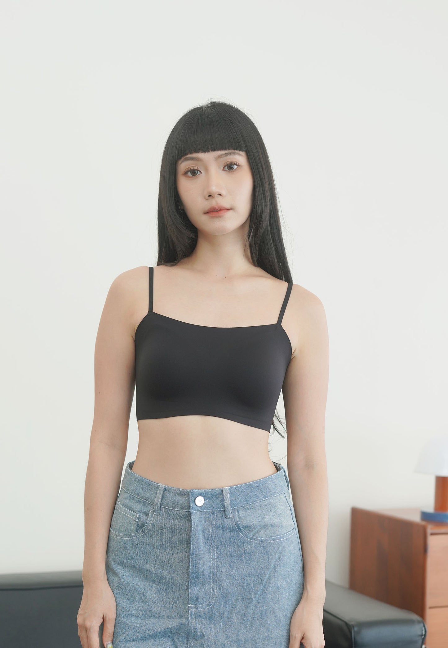 SMOOTHIE SEAMLESS BRA TOP black (cropped)