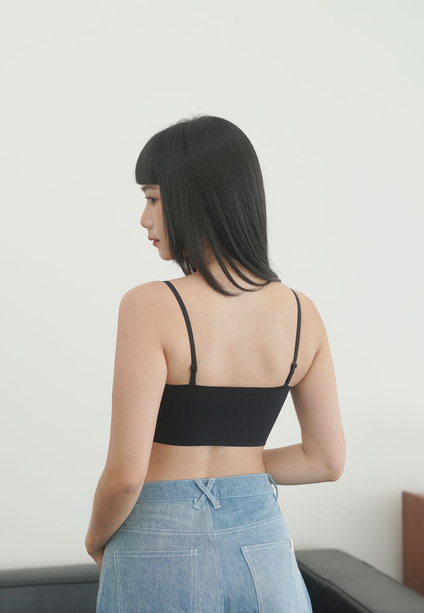 SMOOTHIE SEAMLESS BRA TOP black (cropped)