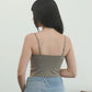 SMOOTHIE SEAMLESS BRA TOP ash green (defected)