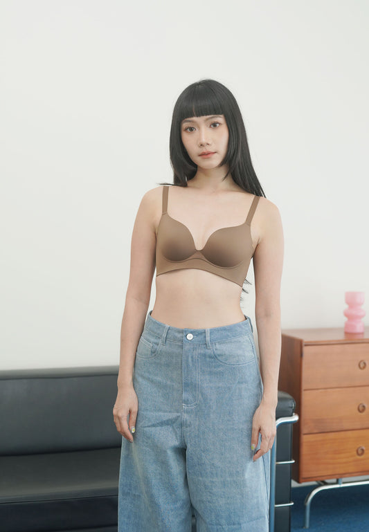 LITTLE MORE PUSH-UP BRA brownie (defected)