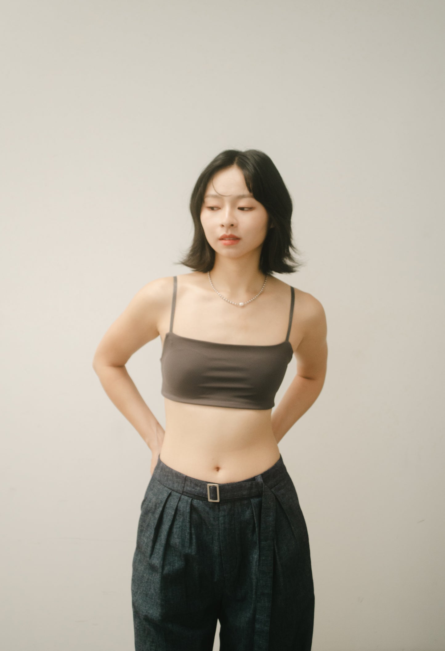SIMPLICITY SQUARE BRA charcoal