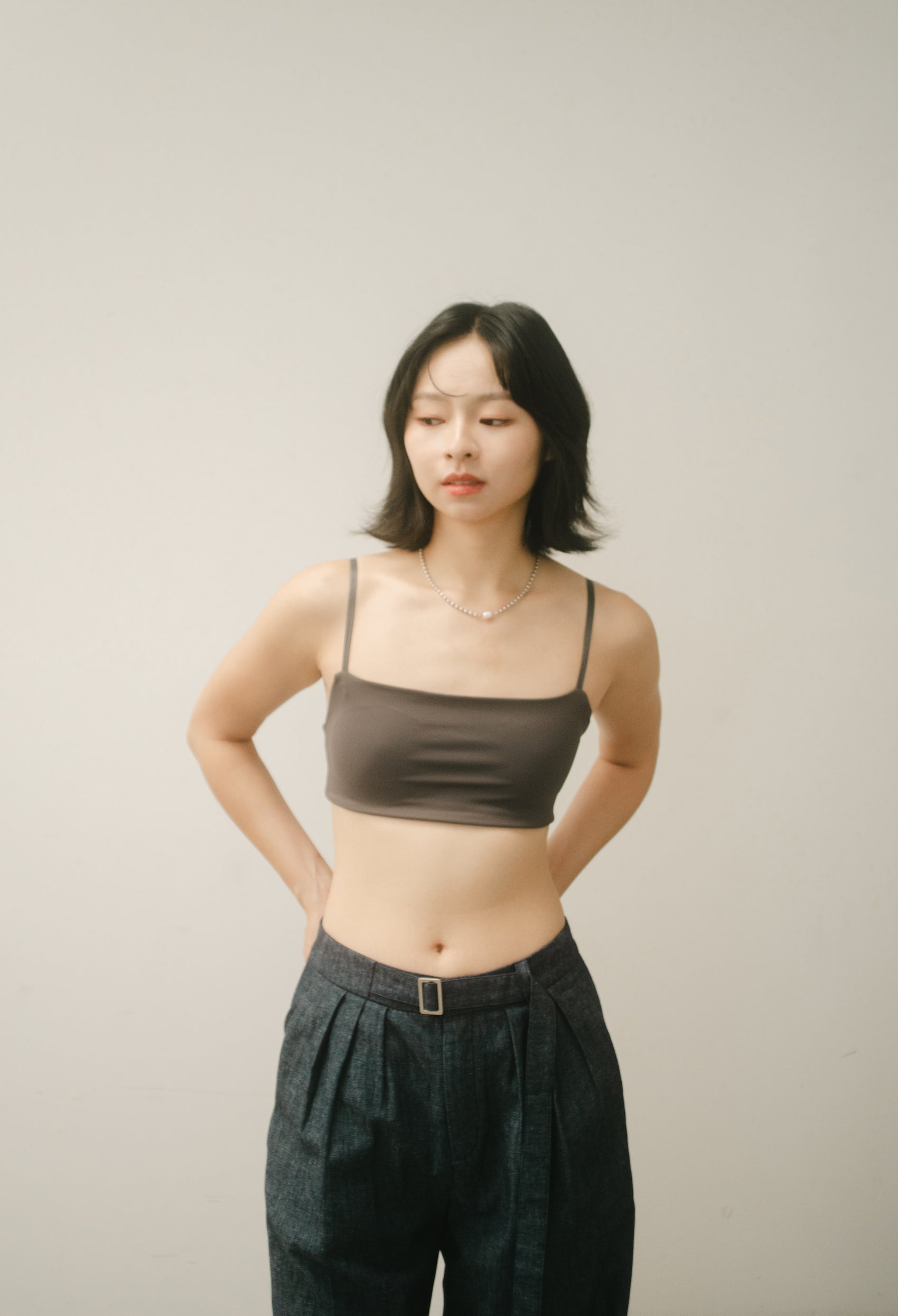 SIMPLICITY SQUARE BRA charcoal