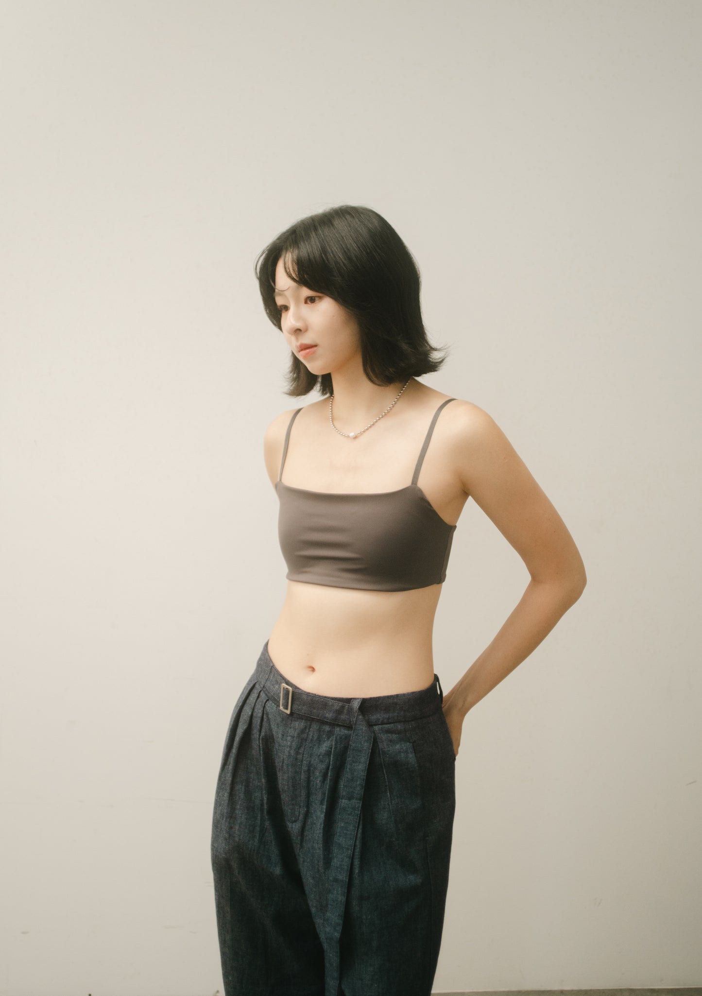 SIMPLICITY SQUARE BRA charcoal