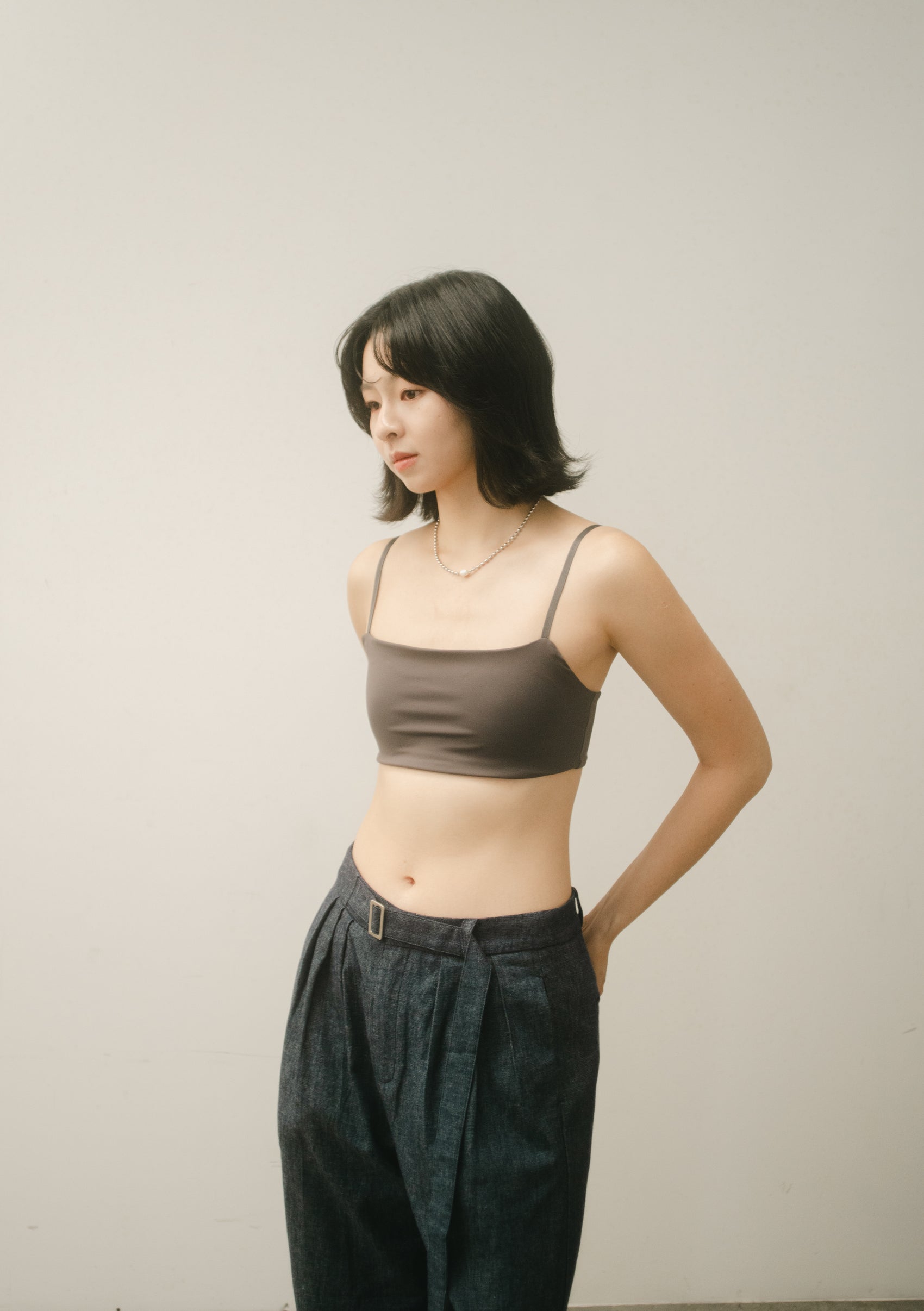 SIMPLICITY SQUARE BRA charcoal