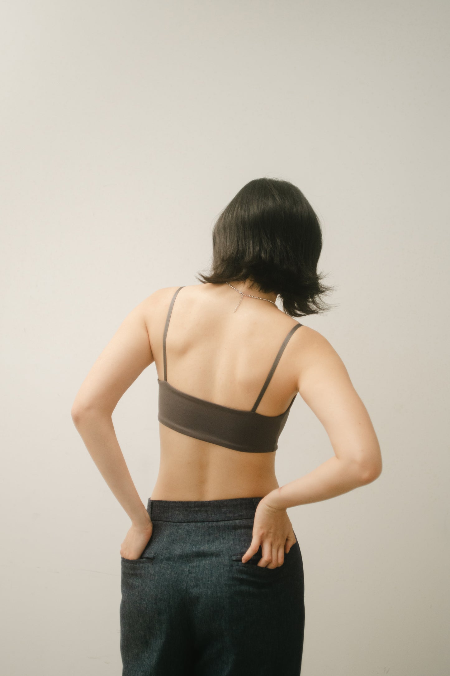 SIMPLICITY SQUARE BRA charcoal
