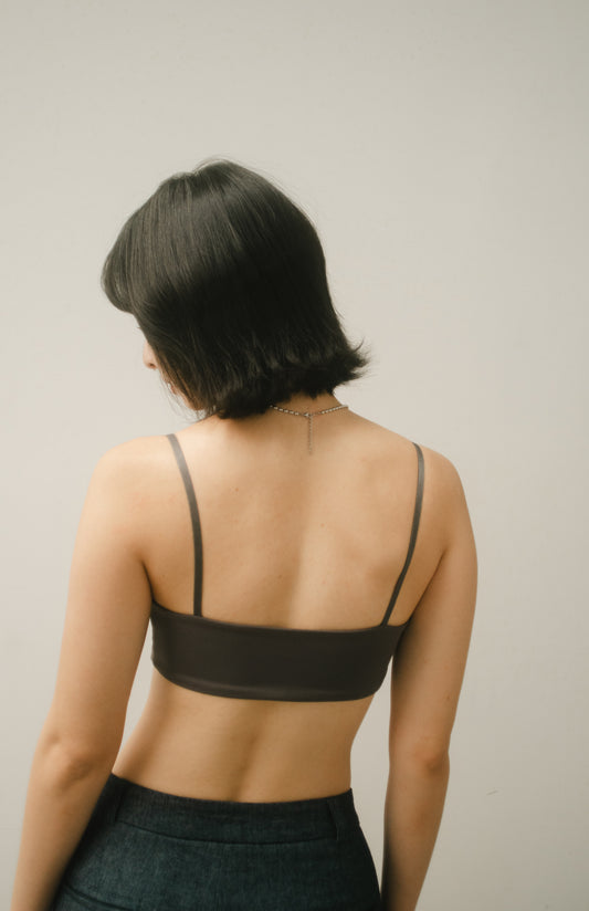 SIMPLICITY SQUARE BRA charcoal