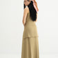 WES x SO | Waist Tie Tank Bra Dress (Khaki)