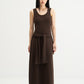 WES x SO | Waist Tie Tank Bra Dress (Brown)
