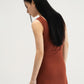 WES x SO | Waist Tie Tank Bra Dress (Rust)