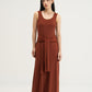 WES x SO | Waist Tie Tank Bra Dress (Rust)