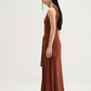 WES x SO | Waist Tie Tank Bra Dress (Rust)