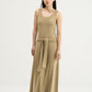 WES x SO | Waist Tie Tank Bra Dress (Khaki)
