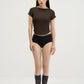 WES x SO | Baby Tee Bra Top (Brown)