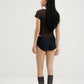 WES x SO | Baby Tee Bra Top (Brown)