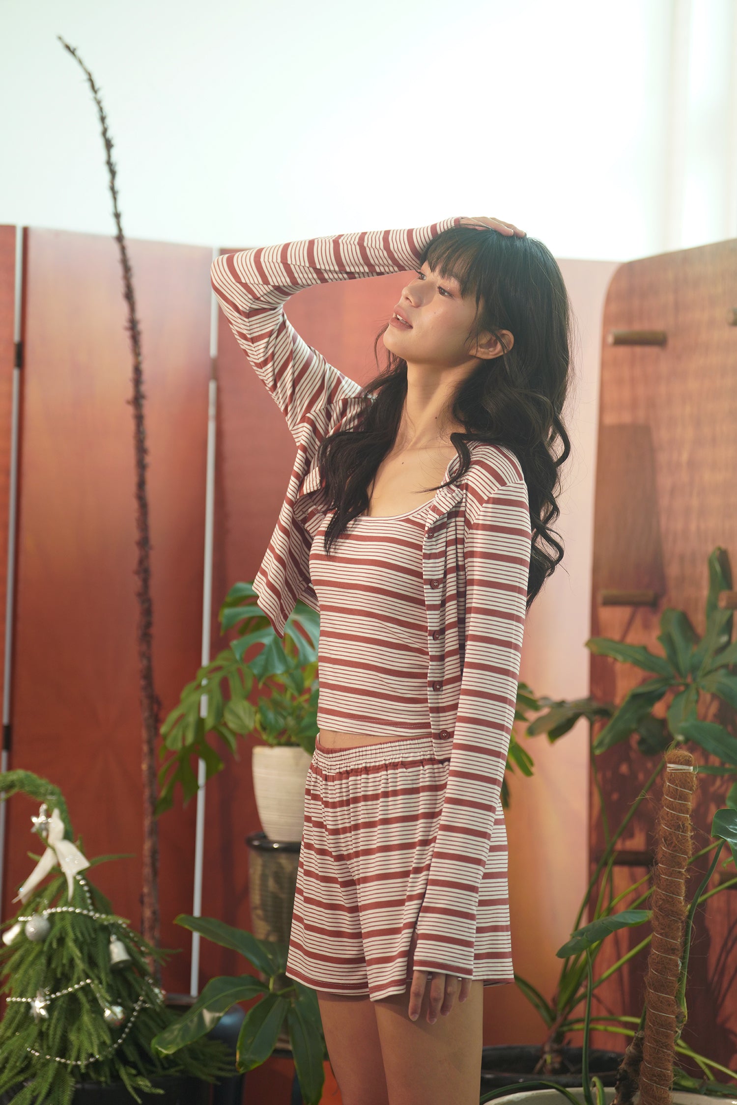 GOODNIGHT DARLING SHORTS redbean