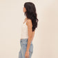 HUG ME STRAP TANK white