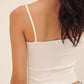 HUG ME STRAP TANK white