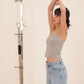 HUG ME STRAP TANK grey