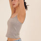 HUG ME STRAP TANK grey