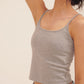 HUG ME STRAP TANK grey