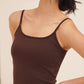 HUG ME STRAP TANK brown