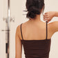 HUG ME STRAP TANK brown