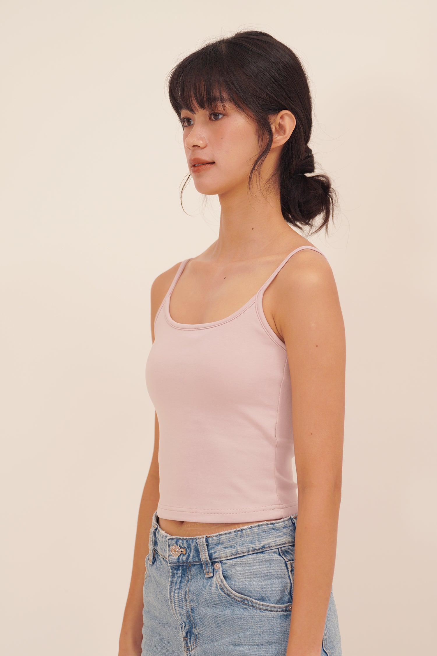 HUG ME STRAP TANK pink