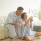 Snuggle Striped Long Pants light blue