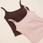 HUG ME STRAP TANK brown