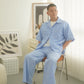 Snuggle Striped Long Pants dark blue
