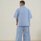 Snuggle Striped Long Pants dark blue