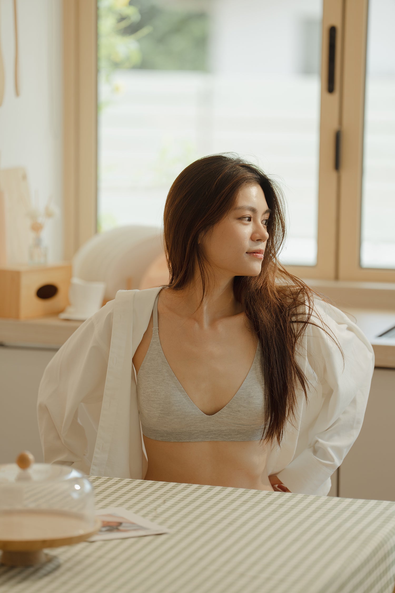 SECOND SKIN BRA grey