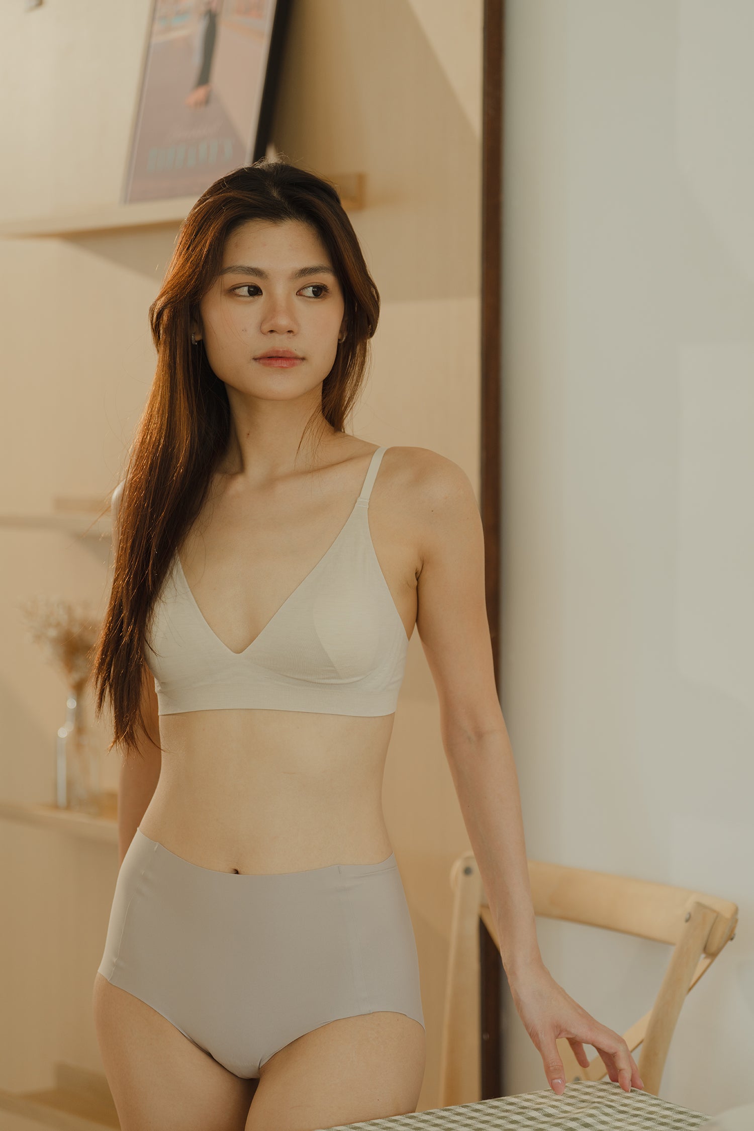SECOND SKIN BRA oat