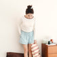 'Stay-in Long Sleeve Top' beige