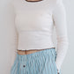 'Stay-in Long Sleeve Top' baby blue