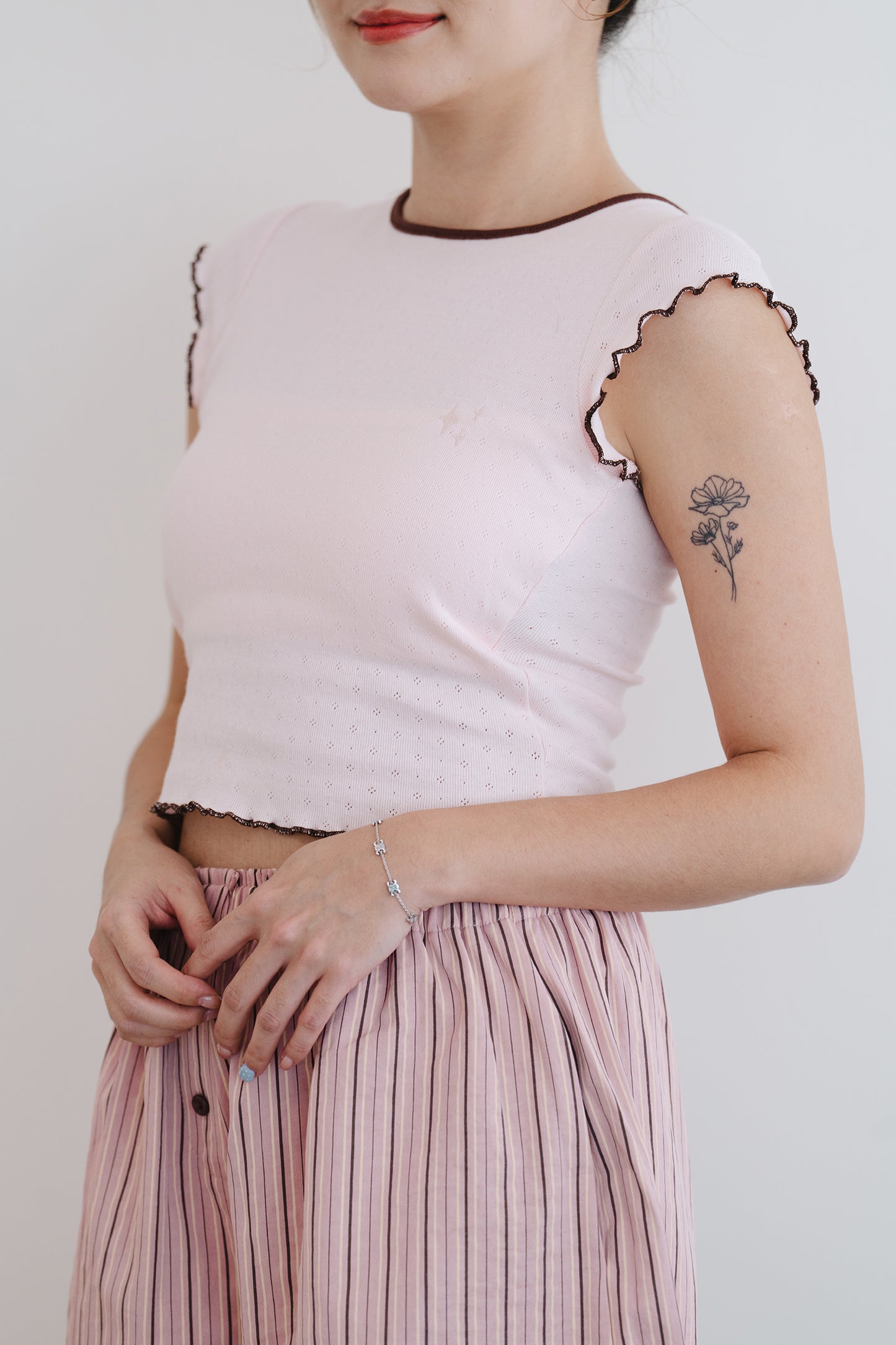 'Stay-in Baby Tee' baby blue