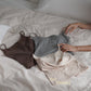 PADDED TANK TOP chocolate