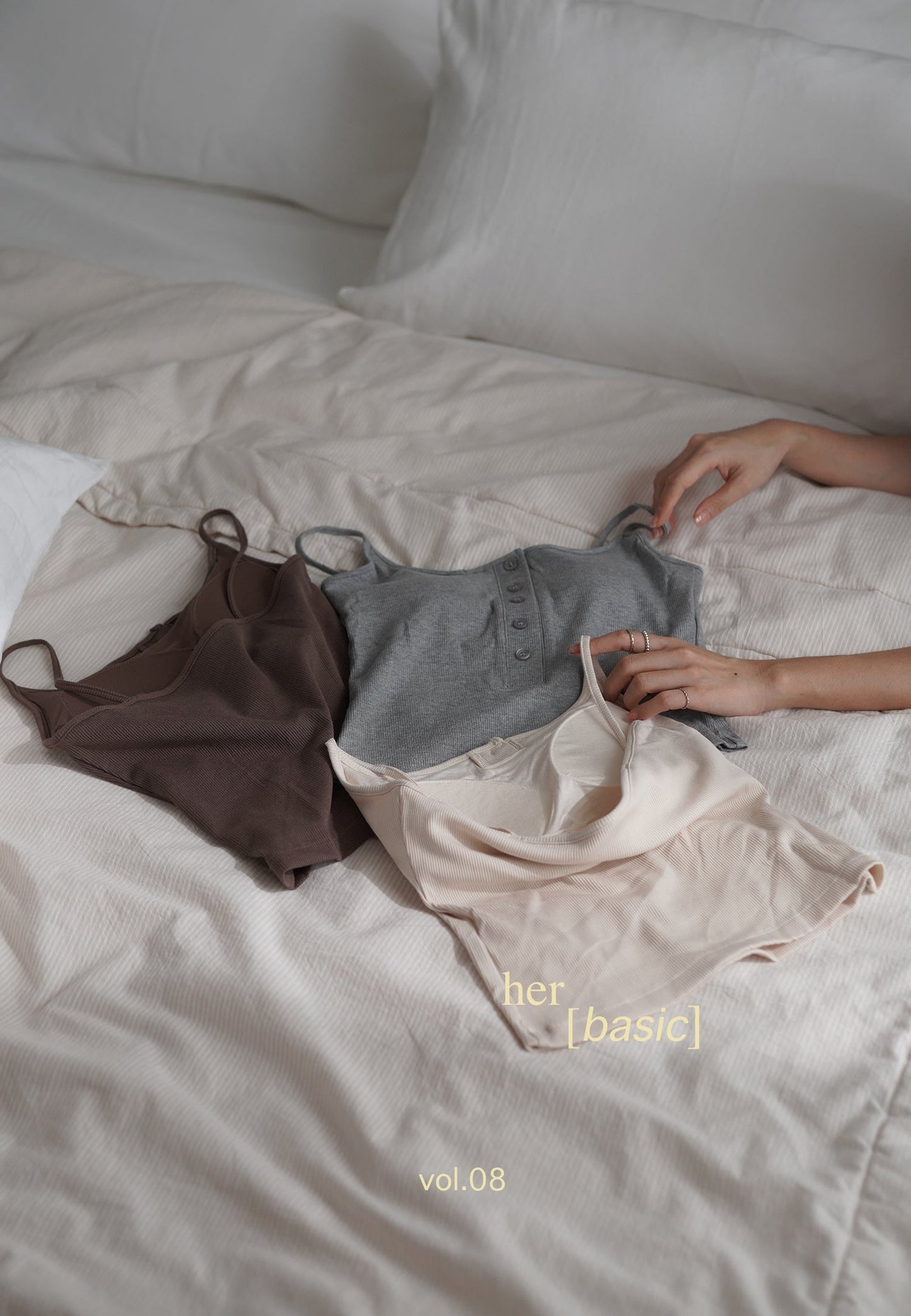 PADDED TANK TOP chocolate