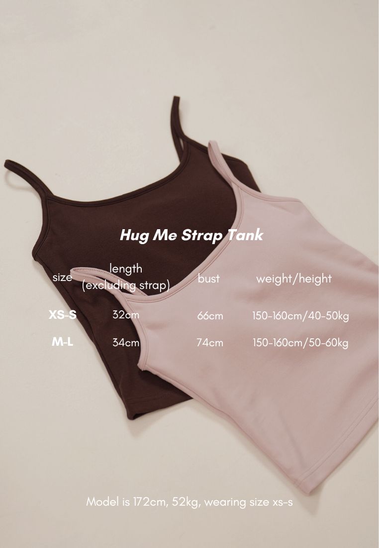 HUG ME STRAP TANK pink