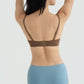 SUGARCUT SQUARE NECK BRA brown