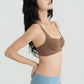 SUGARCUT SQUARE NECK BRA brown