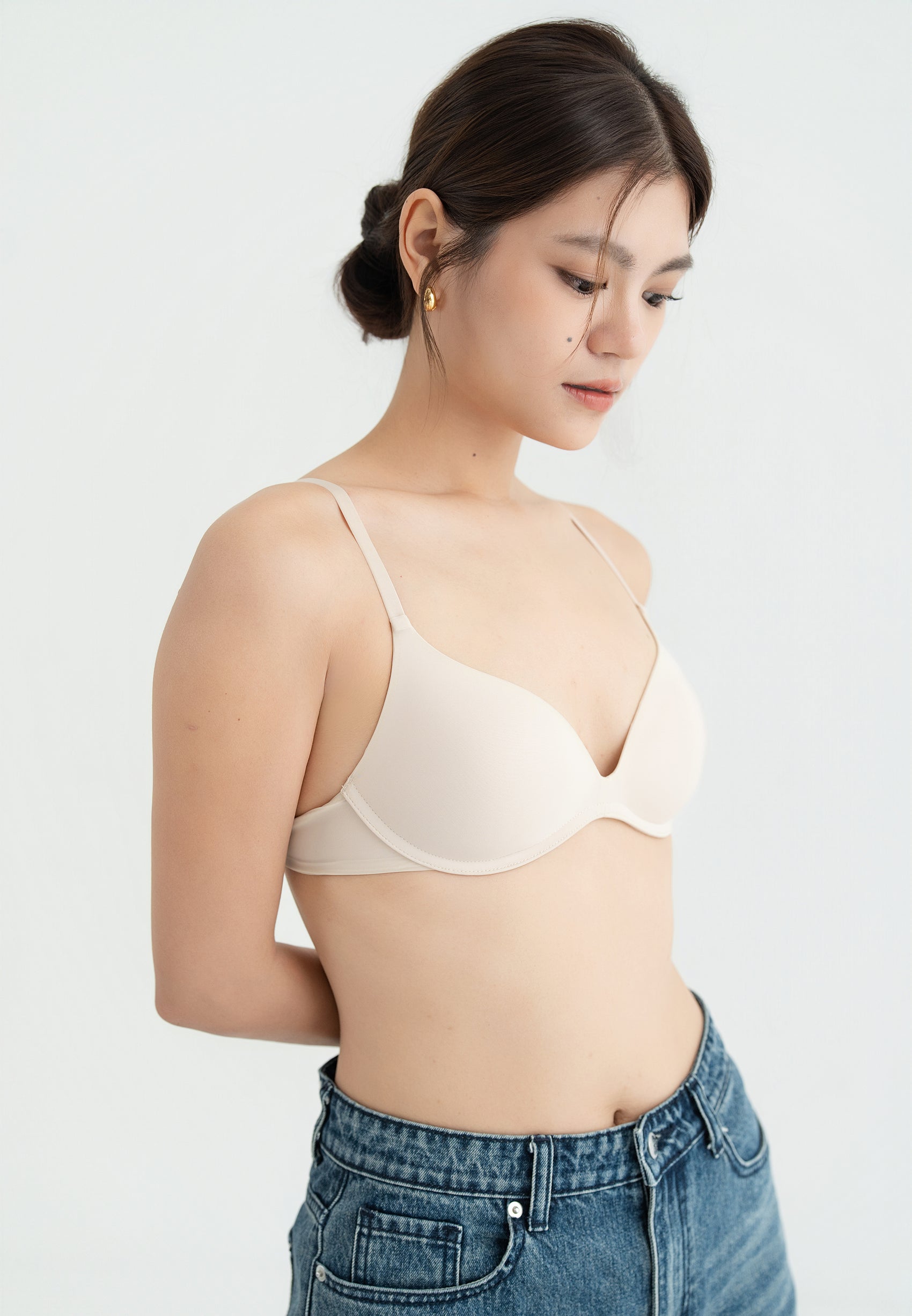 BABY GIRL DEMI BRA sand