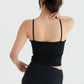 PADDED TANK TOP black