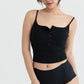 PADDED TANK TOP black
