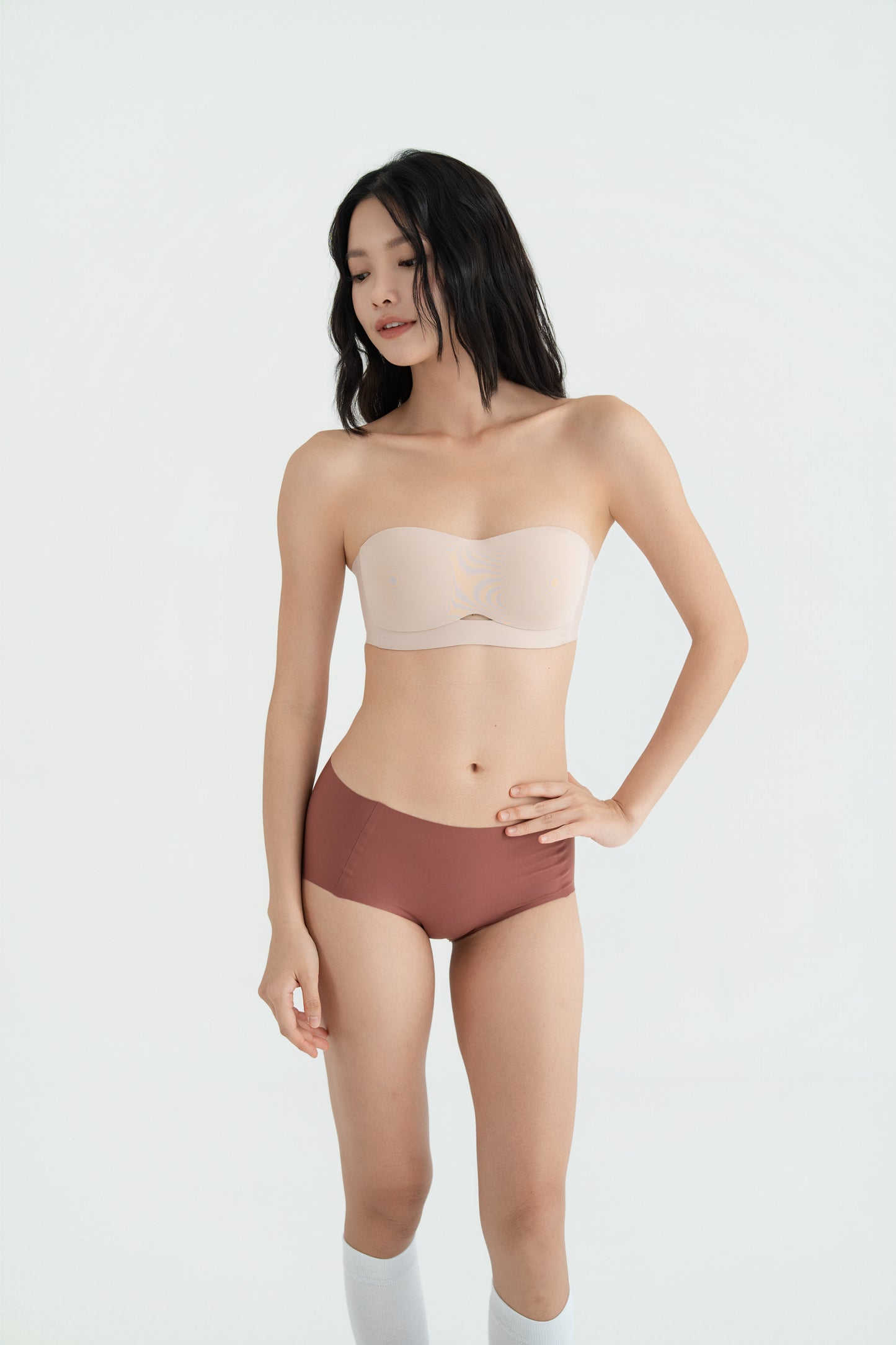 NAKED STRAPLESS BRA nude pink